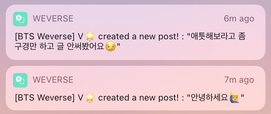 my favorite notification . thank you for coming , bestfriend . i missed you a lot 🥺💕