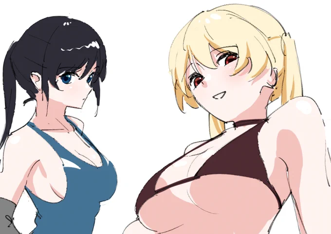 「お好きに二次創作されてください!」ていうスタンスだったのによく考えたらフルカラー版を上げていないことに気づいてちょっと描きました。色わからないとかけるものも描けないですよね。 