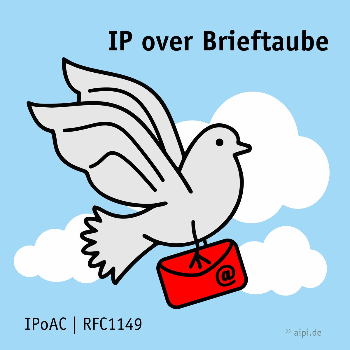aipi_de's tweet photo. IP-Datenübertragung per Brieftaube...
https://t.co/ueA7SJaLFg https://t.co/2CahP5tZLw