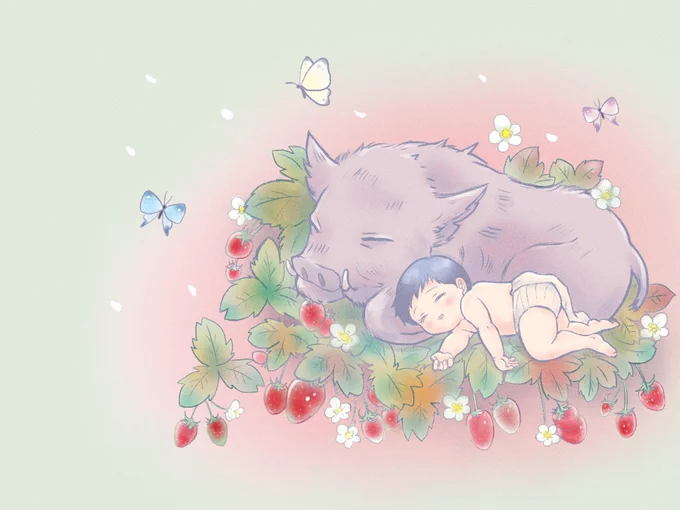 今日から4月。春になったら苺を摘みに。 