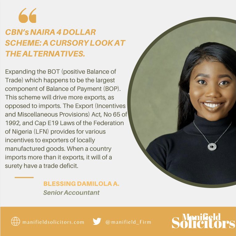 Manifield_Firm's tweet image. Blessing A., a pivotal contributor to our most recent publication. Click the link below to read more.manifieldsolicitors.com/2021/03/23/cbn… 
#MsBlog #MStips #ManifieldSolicitors