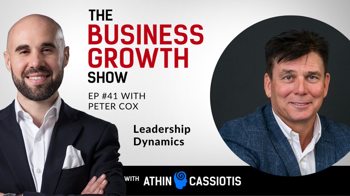 AthinCassiotis's tweet photo. Episode 41 with Peter Cox
Peter Cox is a Leadership Expert, Coach, Mentor, Influence Builder, High-Performance Team Builder, Remote Teams Expert, Global Leadership Speaker, Author and Founder of Leadership Dynamics. 
We talk about Leading 4 Growth &amp; much more!
#business #growth https://t.co/knLnFKUESK