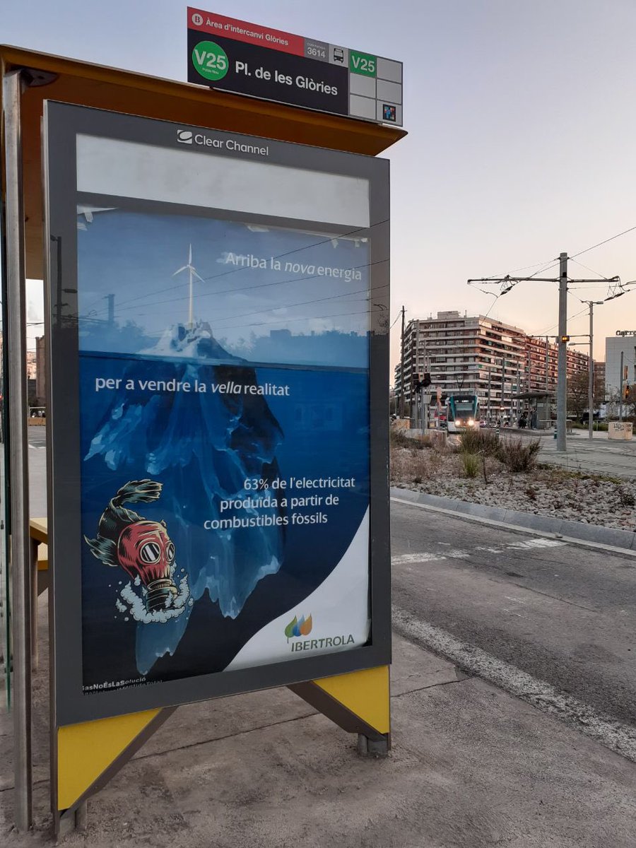 Les grans empreses energètiques, causants de l'#EmergènciaClimàtica, ara ens volen vendre que el gas és una energia neta. Ei <a href="/iberdrola/">Iberdrola</a> @repsol @naturgy! El #GasNoÉsLaSolució! És combustible fòssil, no renovable i fruit de l’extractivisme. #LaVerdadDelGas
#GasNaturalMentidaTotal