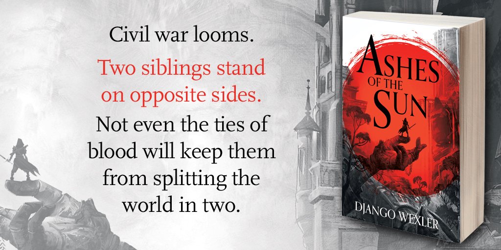 HoZ_Books's tweet photo. Long ago, a magical war destroyed the Chosen Empire, and a new republic rose from its ashes. But old grudges still simmer...
The start of an epic high fantasy series, #AshesoftheSun by @DjangoWexler is out in paperback today!
Get it here: https://t.co/FkKF3GEbxF https://t.co/oxiJp6MhOg