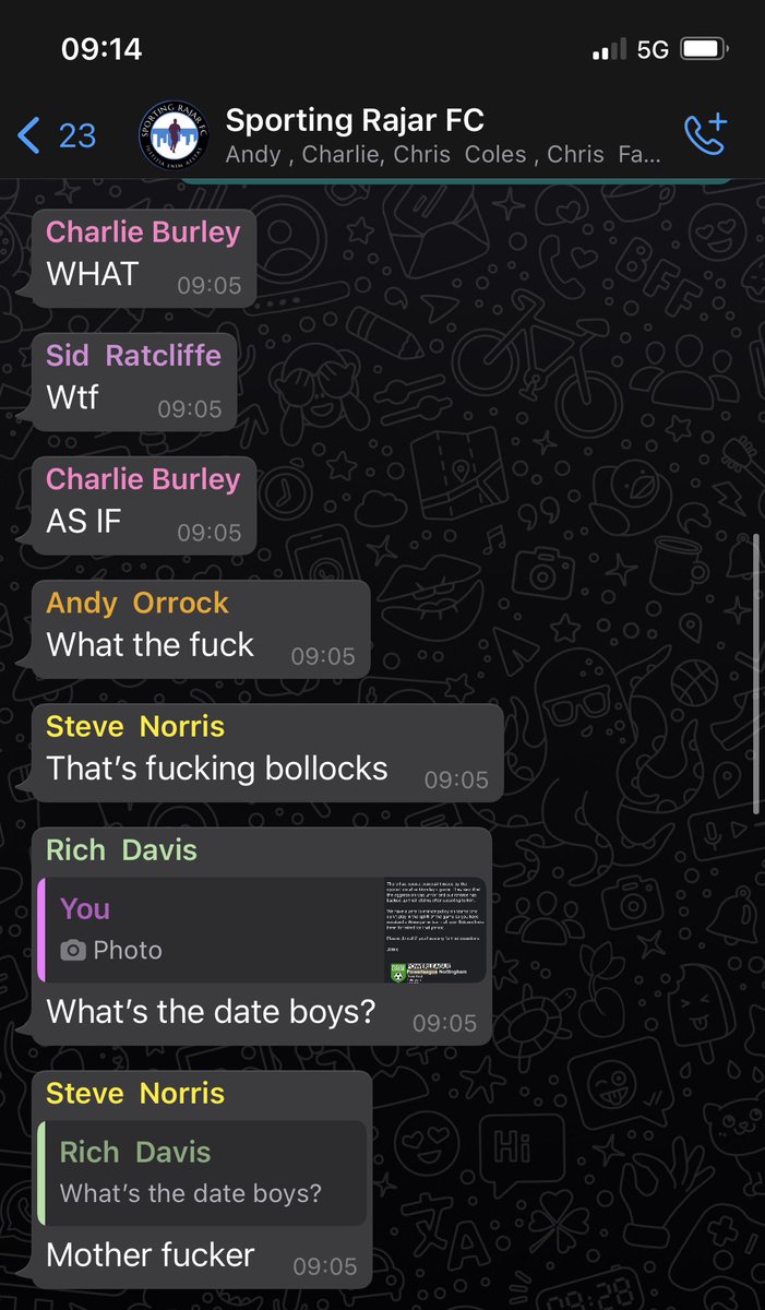 This worked incredibly well until @richdavis_ clocked it... *

*contains language not suitable for working at home <a href="/SportingRajar/">Sporting Rajar FC</a>