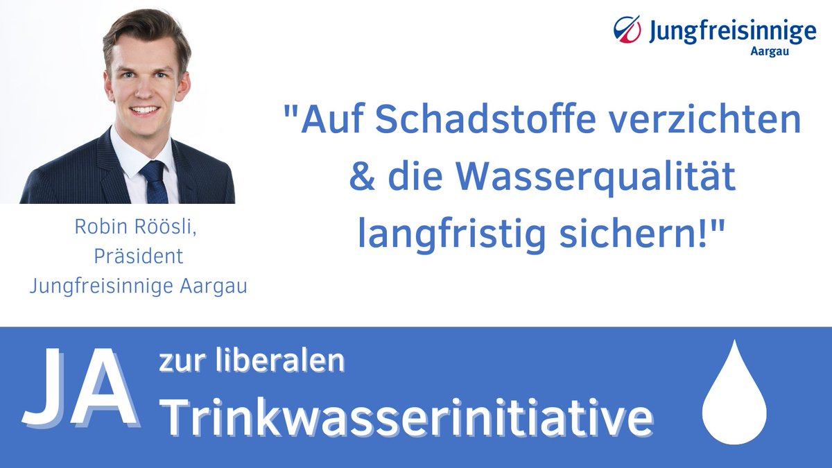 JFAargau's tweet photo. Unser Präsident Robin Röösli setzt sich für die Trinkwasserinitiative ein, denn sie ist ein effizientes Mittel um die Wasserqualität langfristig zu sichern!

@rroeoe @Trinkwasser_ch @PestizideAde @stoppagrarlobby https://t.co/Ej0yjtKy1w