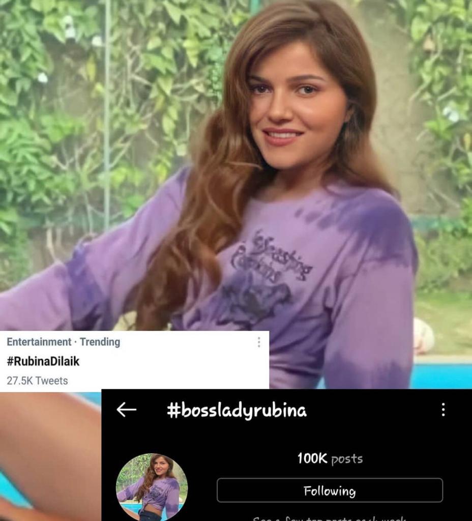 RubinaTM's tweet photo. Happy to share another milestone! 
#BossLadyRubina hits 100K posts on IG. Keep on posting on IG using #RubinaDilaik @RubiDilaik
We know a lot of other hashtags are also being used, try to prioritise #RubinaDilaik. Use multiple tags, ids! Focus on more than 100 posts per account! https://t.co/y2i12Rd2NI