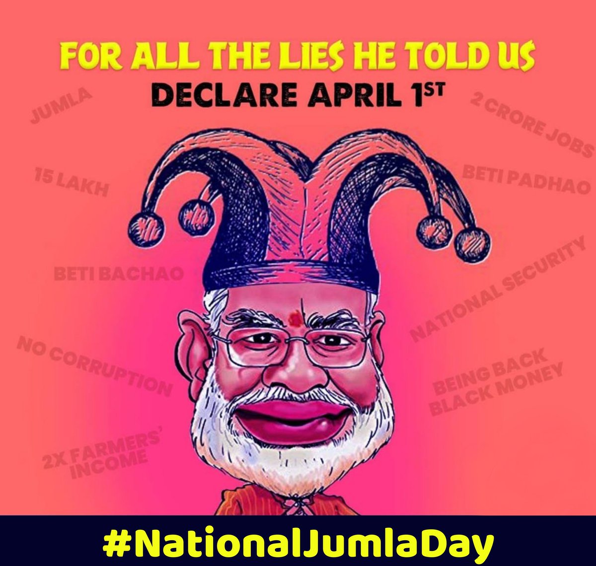 naveennimbhore's tweet photo. Today, Whole world is celebrating #AprilFoolsDay while India is celebrating #GlobalFekuDay  
#FekuDiwas
#NationalJumlaDay https://t.co/x0HHqDL6Bs