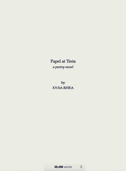 lavenderpenpoet's tweet photo. 20,490 words...
A poetry-novel.
Something to look forward to this 2021. 💜

( always in GOD’s perfect time )

—
#papelattinta #poetrynovel #book #lavenderpen #inktheunsaid #poetry https://t.co/m5GscwN8Lv