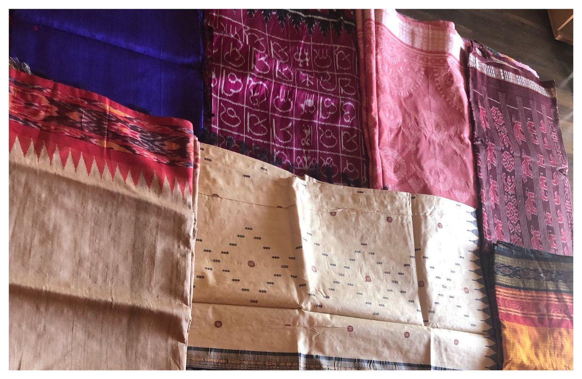ShefVaidya's tweet photo. From d coarse cotton #Kotpad to the exquisite #sambalpuri #bandha to d elegant #gopalpur tussar to d stunning #nuapatna ikat silks and cottons, to d beautiful Jagatsinghpur #sutaluga, to d graceful #bomkai Odisha is a storehouse of handlooms! Happy #UtkalaDibasa @odisha_tourism https://t.co/9LvPhTOk9g