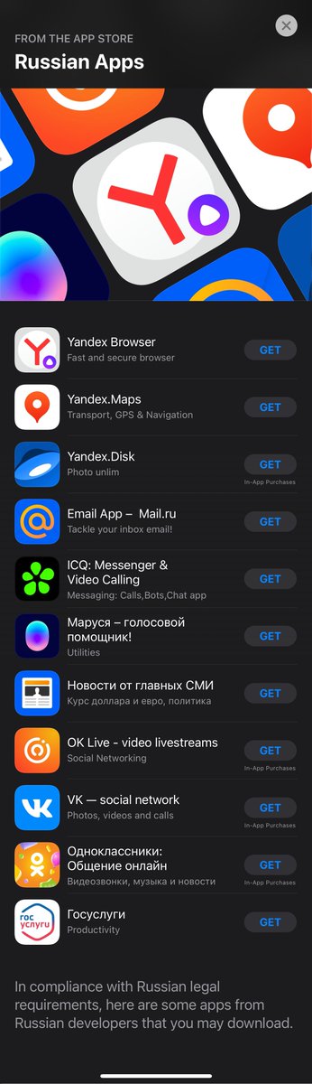 KhaosT's tweet photo. Ah looks like the Russia App Store thing is live now https://t.co/zxz4GgQeoW