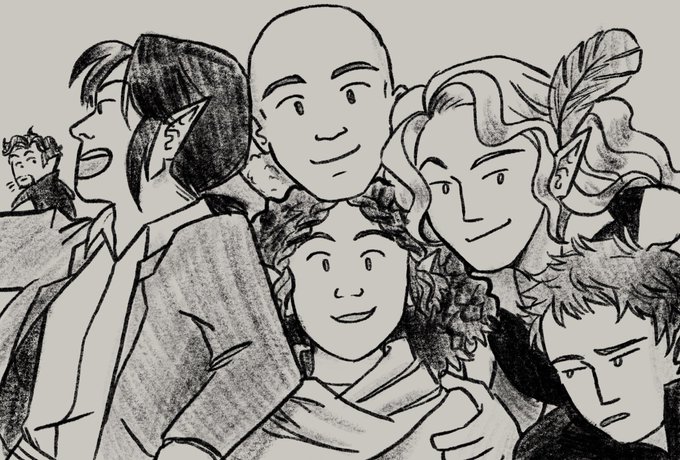 Feeling extra emotional tonight about these weebs and how their campaign is still running strong a year later ✨ #dnd 