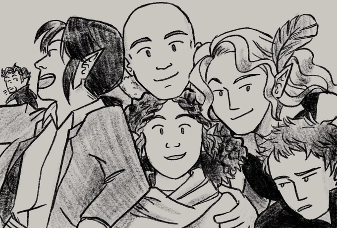 Feeling extra emotional tonight about these weebs and how their campaign is still running strong a year later ✨ #dnd 