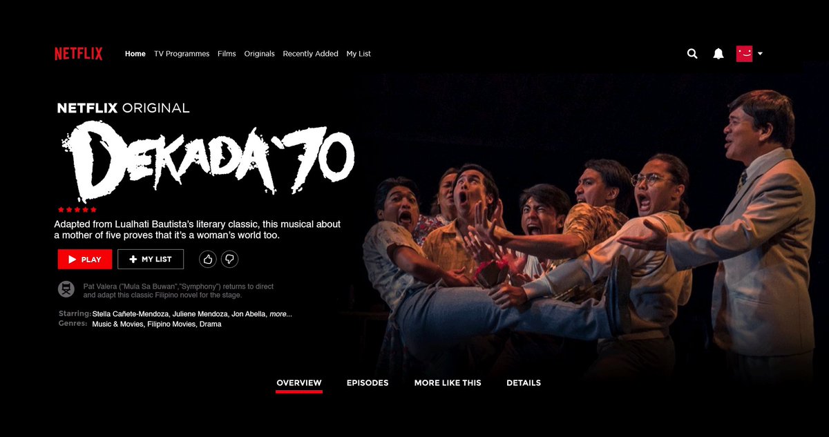 johninamillion's tweet photo. JUST IN: CONFIRMED! Four hit Filipino musicals are finally coming to Netflix Philippines next month! 🎭

Mula sa Buwan, Dekada ‘70, Rak of Aegis, and Ang Huling El Bimbo will be available for streaming starting May 1, 2021.

Tag your friends who are theater fans! 🎭 https://t.co/PFDRm2FQ8n