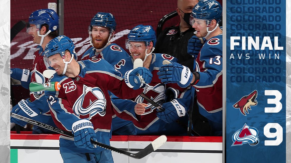 Avalanche's tweet photo. THAT'S FOR THE FANS

#GoAvsGo https://t.co/NbCxxHwWSt