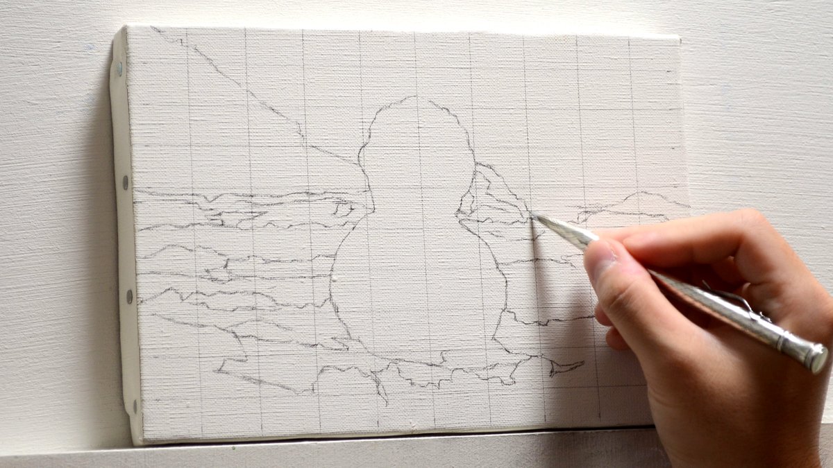 2時間30分で雪だるま描いた油絵。
下描きして、下塗りして、ざっくり塗って、色々あって雪っぽい質感になったら完成。
#油絵
↓メイキング動画↓
https://t.co/pY3huj3vmg 