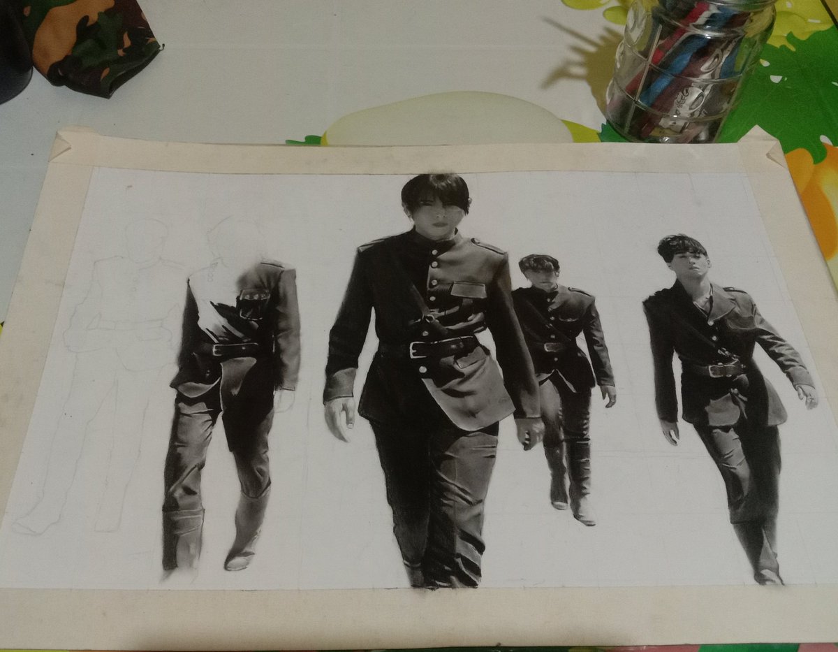 Jeikeium03's tweet photo. Just wanna share my (Unfinished) SB19 landscape art using charcoal and graphite pencil sa A3 Vellum Board. 80% Done.

SB19 💪

@SB19Offical
#StanWorld #SB19
#PaJahmaParty https://t.co/q4MZVKnUgF