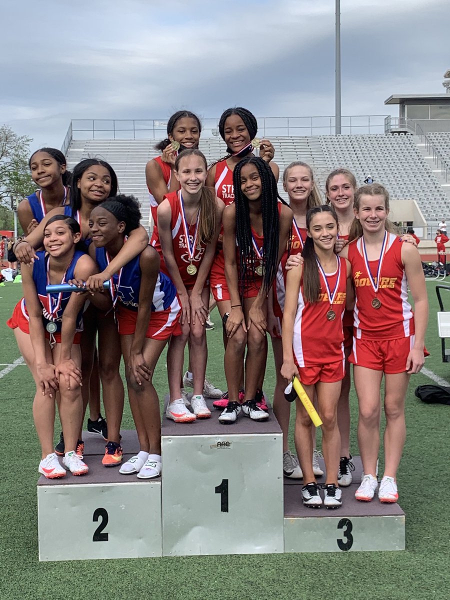 smith16strack's tweet image. District 1st place 7th grade 4x100 relay