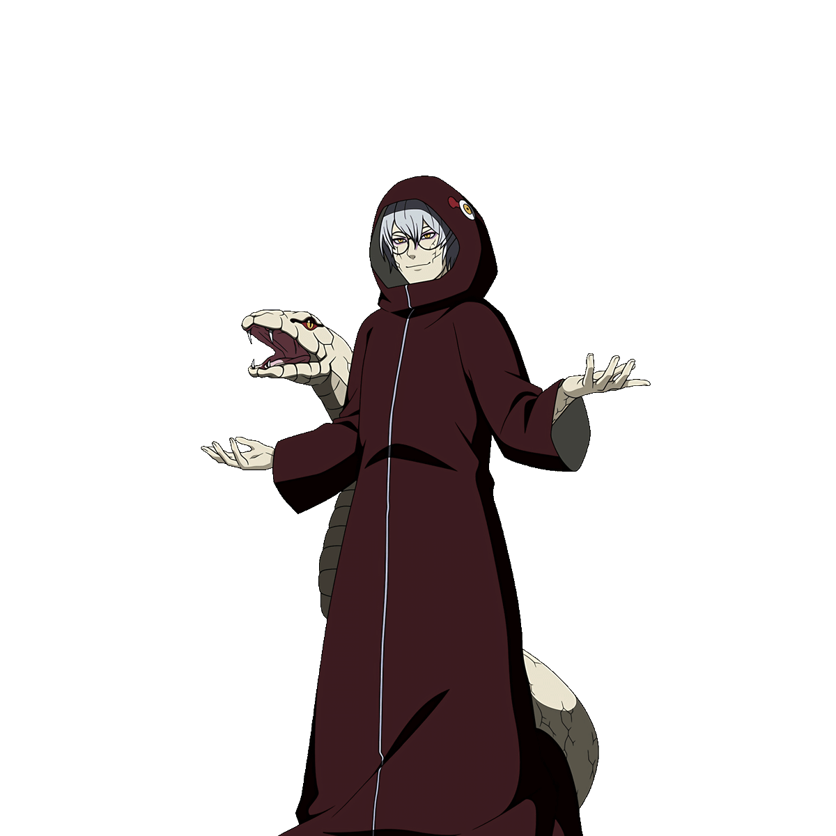 Naruto x Boruto Ninja Tribes UPDATE Kabuto Yakushi (Snake Cloak) #忍トラ, image size:1200x1200