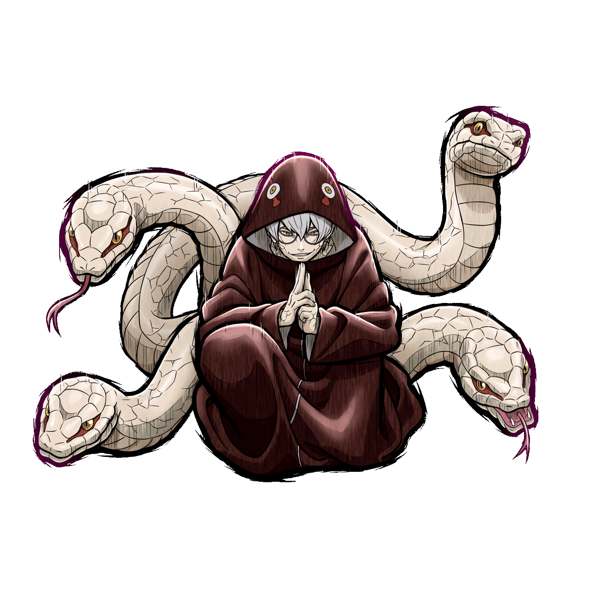 Naruto x Boruto Ninja Tribes UPDATE Kabuto Yakushi (Snake Cloak) #忍トラ, image size:1200x1200