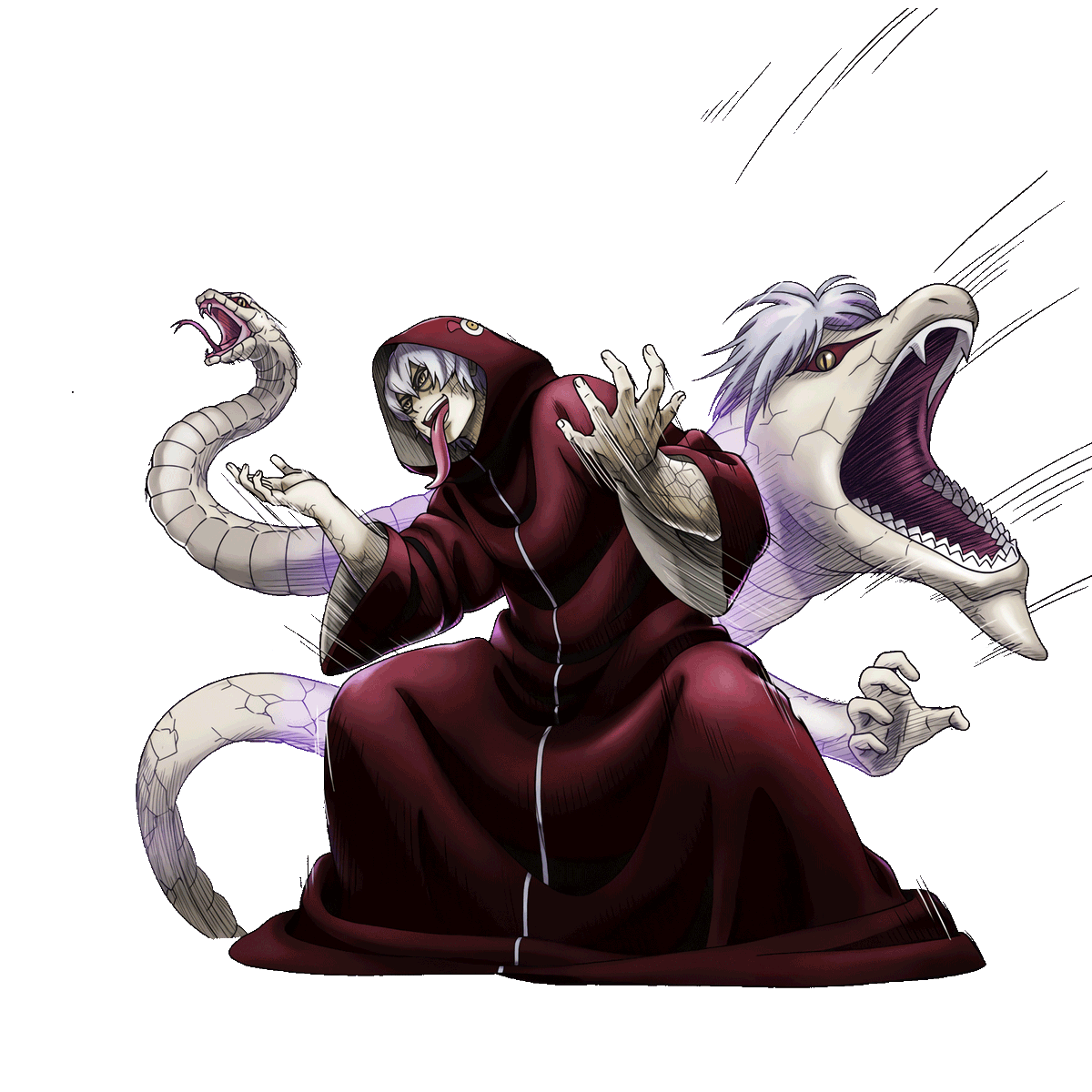 Naruto x Boruto Ninja Tribes UPDATE Kabuto Yakushi (Snake Cloak) #忍トラ, image size:1200x1200