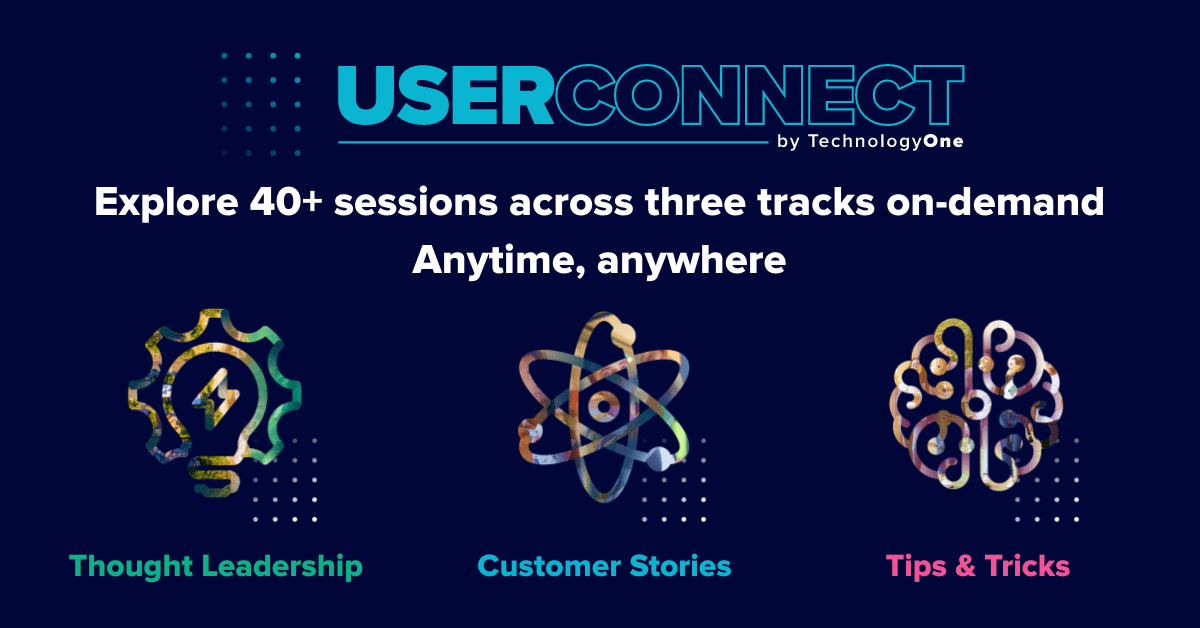 TechnologyOne's tweet photo. #UserConnect virtual event sessions are now available on-demand! https://t.co/rUP8beyOa8 From transforming key business processes to the latest enhancements in our 2021A release, explore over 40 sessions at a time that suits you!
#TechnologyOne #SaaS https://t.co/Ffgi2wGYBL