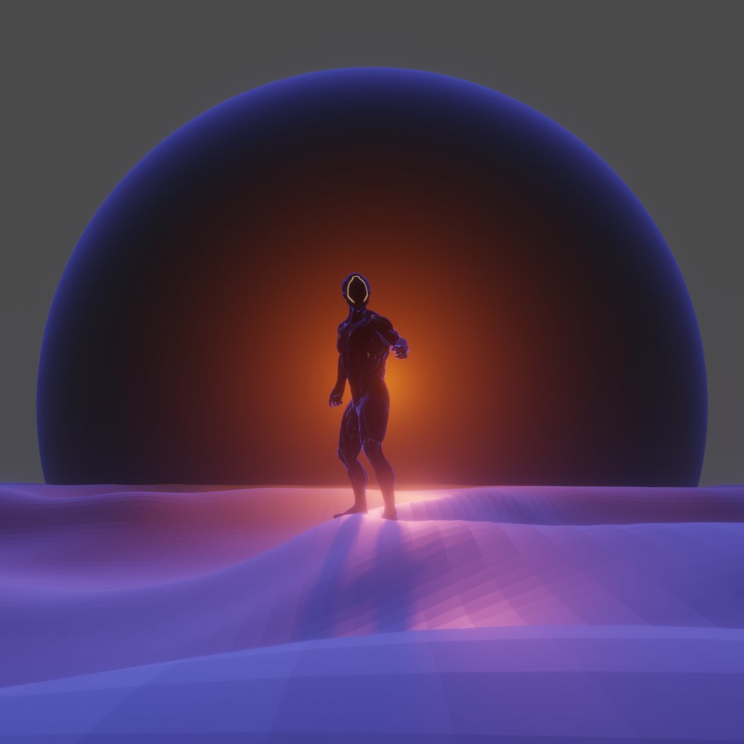 I´ve been away for a few days :( .... but I'm back now doing some tests with characters! This one is from Adobe Mixamo, trying some new concepts. #blendereevee #blender3d