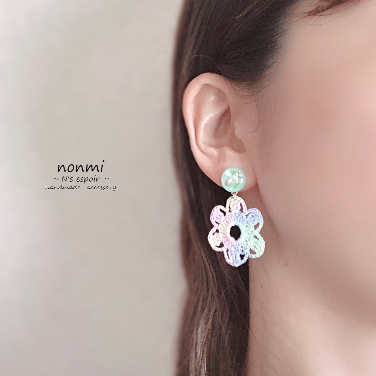 NsNonmi's tweet photo. レジン✖️レース編みのピアスorイヤリング✨
春夏コーデに✨
#春夏コーデ 
#ハンドメイドアクセサリー 
#レジンとレース編み 
#レース編みアクセサリー 
#レジンアクセサリー https://t.co/oPVElixWrg