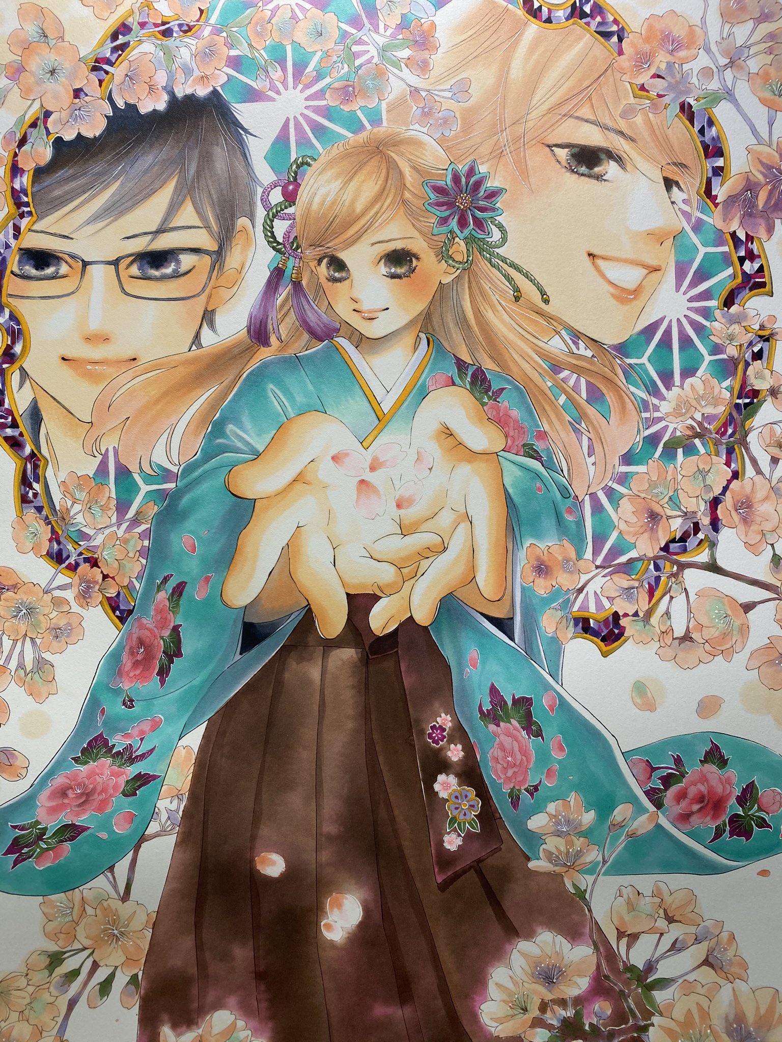 すぐやる末次由紀ちはやふる48巻新春発売 いつかまた原画展をやってもらえたら 本物を見ていただきたい でも最近 編集部で管理してて何 かあったらいけないから 紛失や焼失 とイラストの返却も早いんですが 私の手元にあった方が何かありますよ