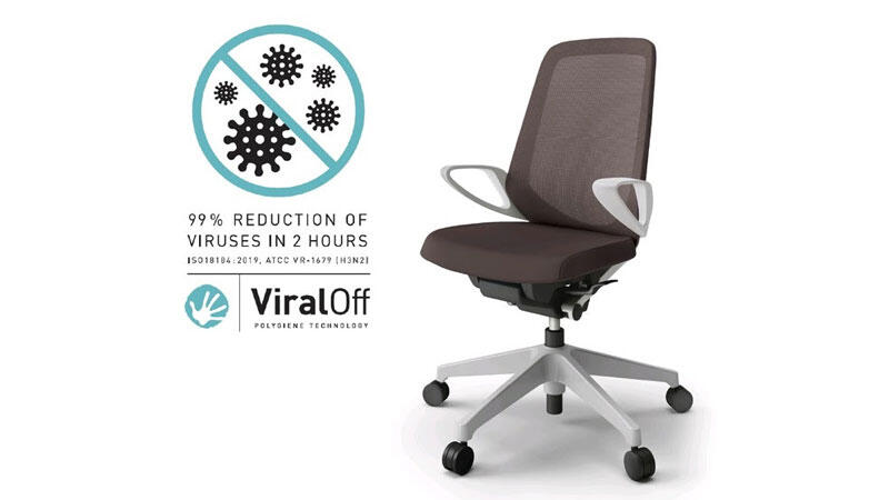itoki_corp's tweet photo. 【プレスリリース】
[世界初] 新型コロナウイルスへの効果を立証！「Polygiene ViralOff（バイラルオフ）」加工張地対応オフィスチェア
～2時間以内に99％のウイルスを減少させる最新加工技術でオフィスの感染防止に対応～

https://t.co/viavokQpwE

#itoki @polygiene_jp https://t.co/G7TvXCslAd