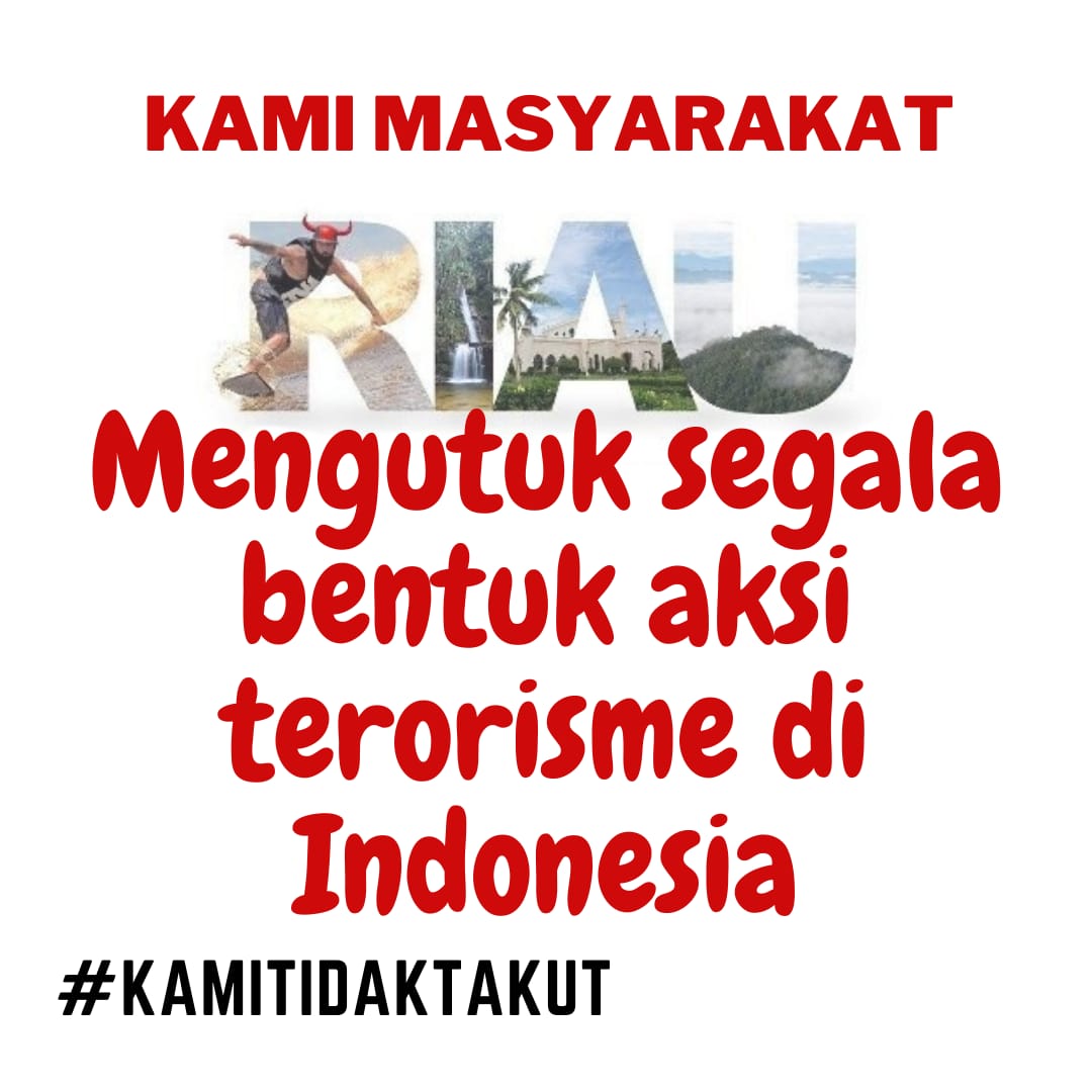 Romodon13's tweet photo. #Kamitidaktakut
#MabesPolri
#Teroris
#MayarakatRiauDukungPolriTumpasTeroris https://t.co/EidEwHIU5D