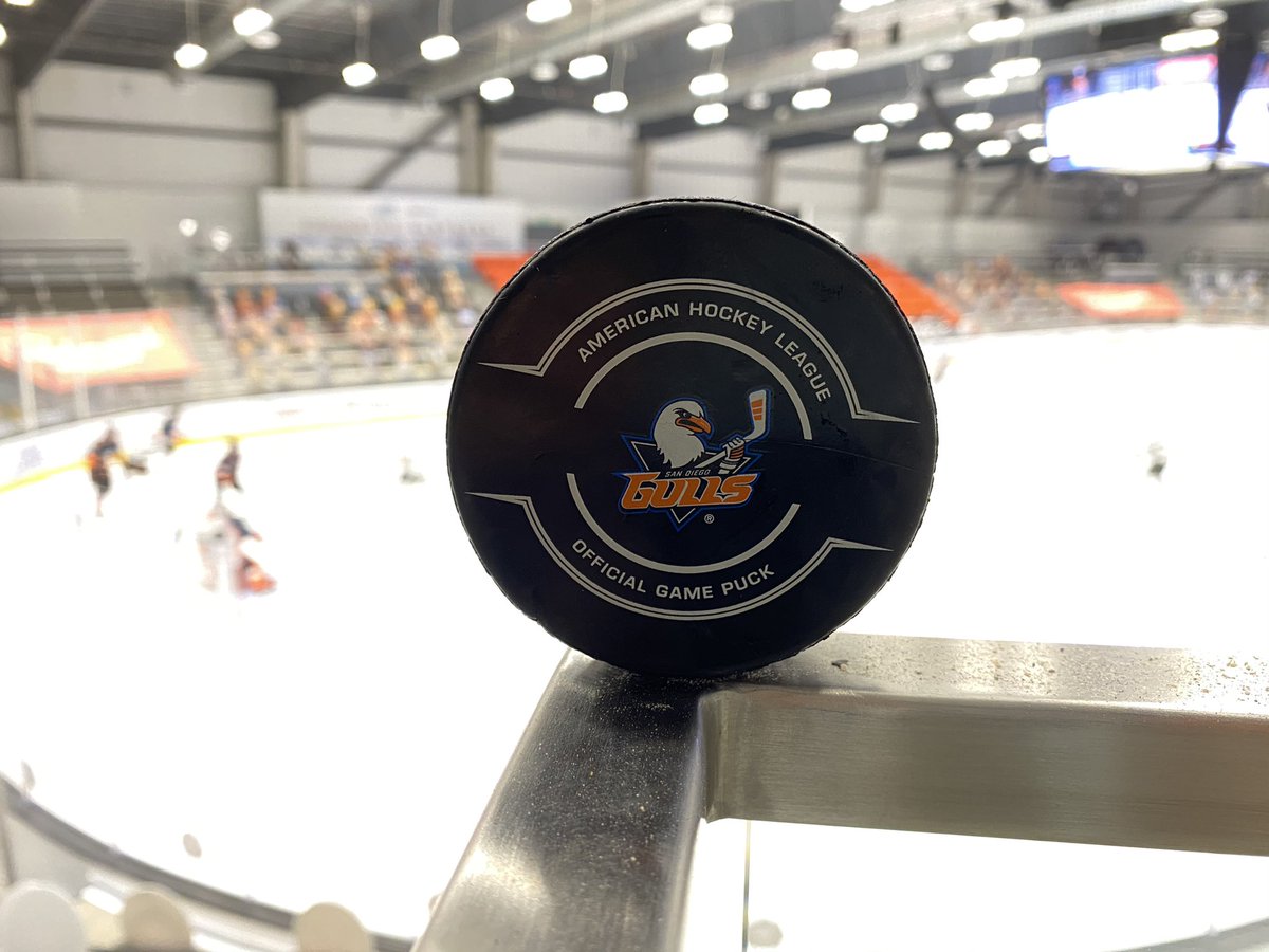 SDGullsAHL's tweet photo. This puck 𝒂𝒍𝒎𝒐𝒔𝒕 hit your friendly digital staff tonight 😅

We’re rewarding our good luck with a giveaway! Simply retweet this for a chance to win this game-used puck. 

We’ll announce a winner tomorrow morning at 9 a.m. PT (no April Fool’s, we promise). https://t.co/0r8cHaqaRq