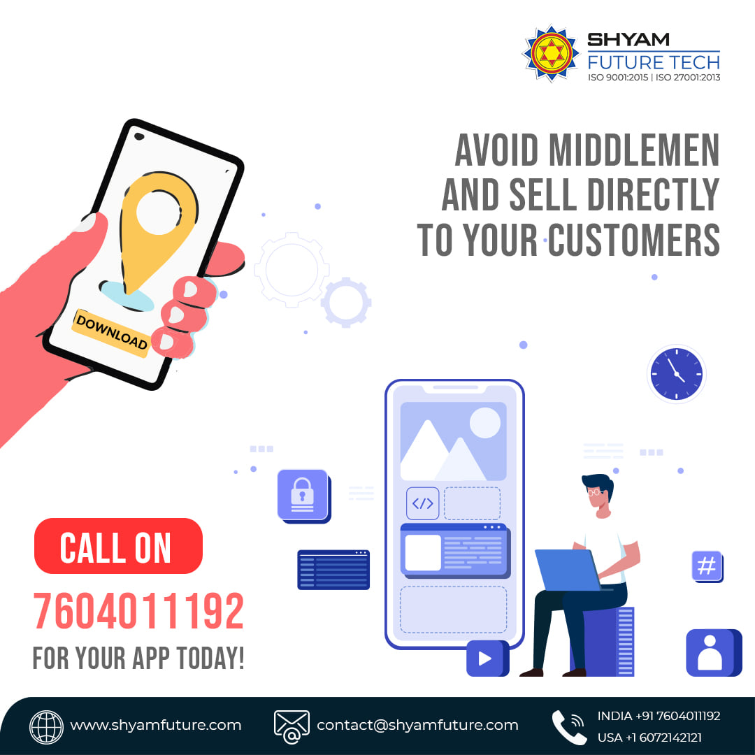 shyamfuturetech's tweet image. We often complain about middlemen abnormally increasing product prices. Why don’t you sell yourself with your own app? We empower you to not share your profit.
Let’s talk!!
#mobileappdevelopment #appdevelopment #businessappdevelopment #businesstools #business2021