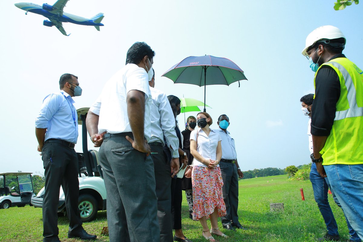 FranceinPondi's tweet photo. Visit of Ciel &amp; Terre, French specialist in floating structures for solar power plants, in the Golf Club near Kochi airport.
#GreenEnergy https://t.co/NBFT91Ci8O