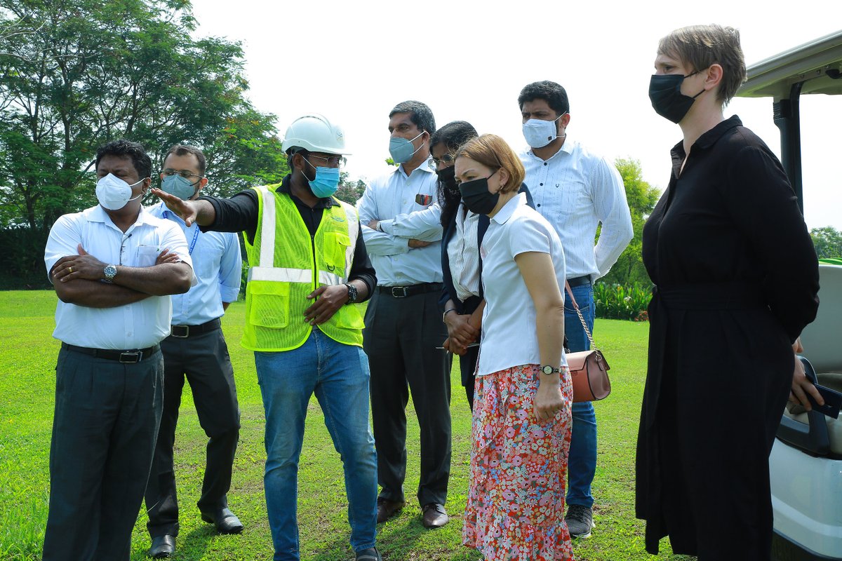 FranceinPondi's tweet photo. Visit of Ciel &amp; Terre, French specialist in floating structures for solar power plants, in the Golf Club near Kochi airport.
#GreenEnergy https://t.co/NBFT91Ci8O