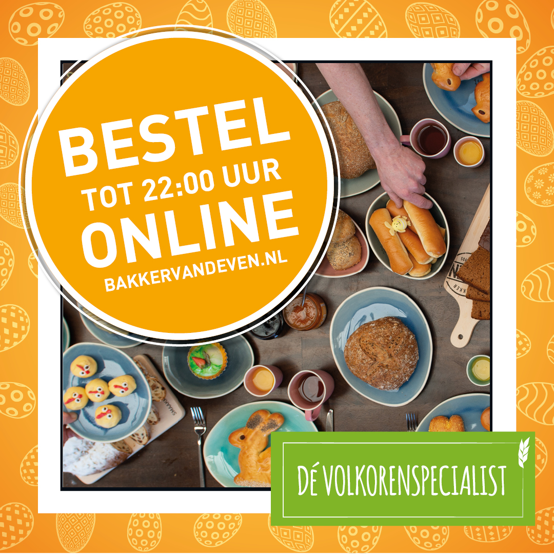⚠️Bestel! Dan weet je zeker dat je ook dit jaar alles in huis hebt voor een lekker Pasen. Vanwege alle maatregelen zijn onze winkels op zaterdag 3 april niet gevuld zoals je van ons gewend bent. 
webshop.bakkervandeven.nl