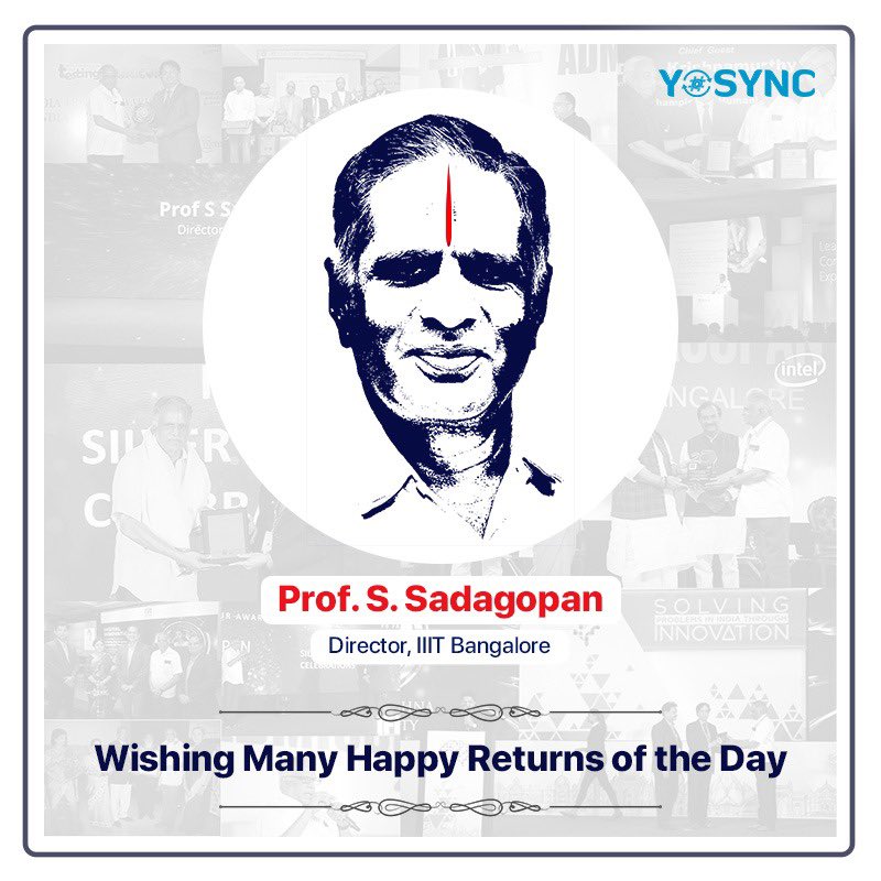SatishShekar's tweet photo. I wish Prof @SSadagopan sir plenty of joy today and every day of the coming year! You are a fantastic example of wisdom, leadership, and foresight. On your birthday, I wish you peace, good health, and happiness. You are the best mentor anyone could have asked for! https://t.co/oXX2dhIXY3