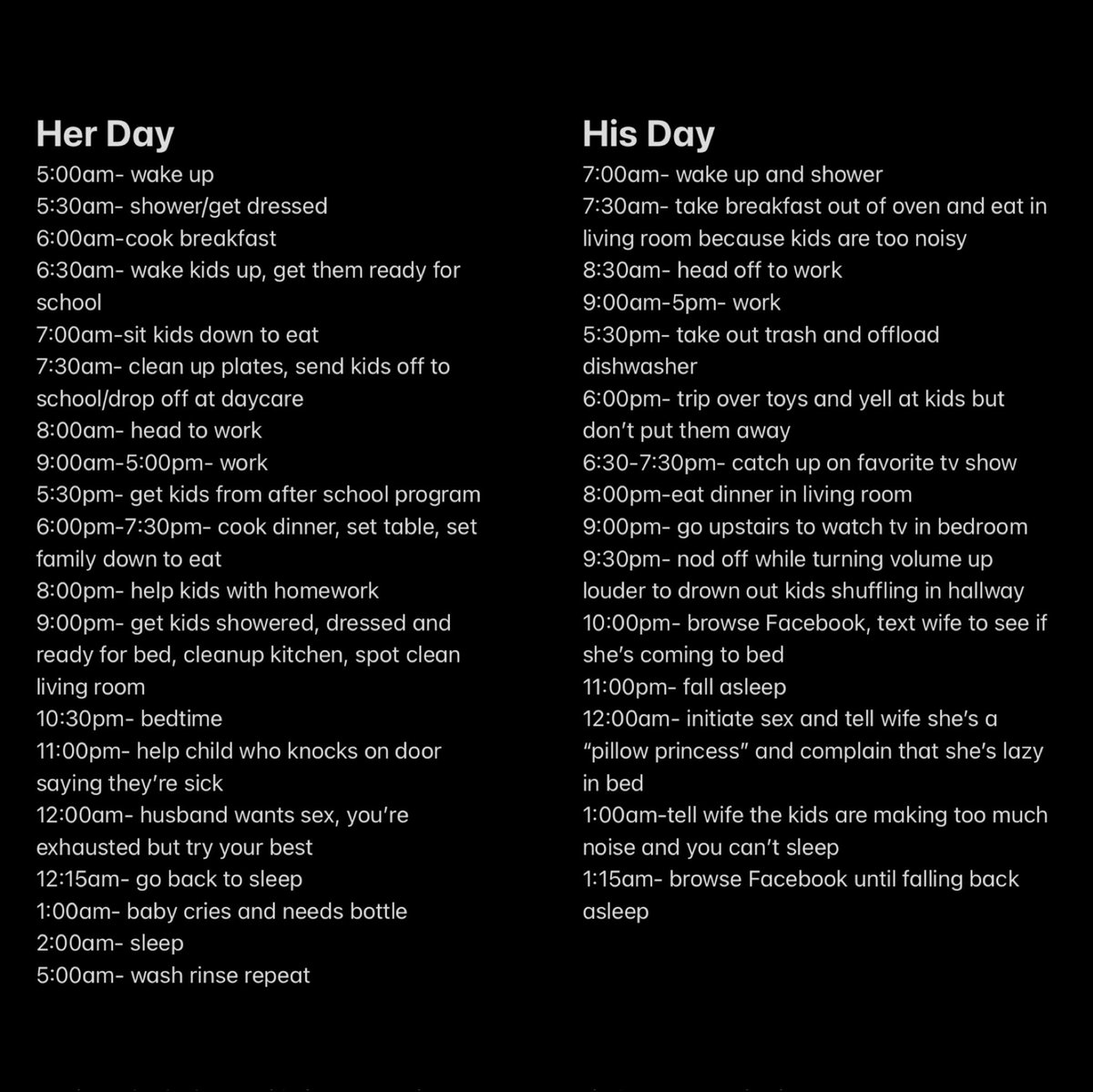 shortstackdd's tweet image. What life looks like being married to the 50/50 man...