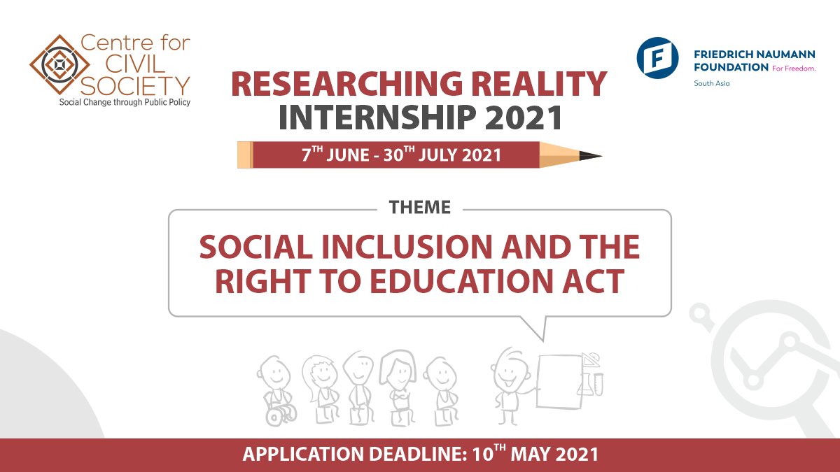 ccsindia's tweet photo. #ResearchingReality is a 2-month-long internship for students & young professionals in understanding the basics of public policy.
Internship dates: 7 June-30 July ‘21
Deadline: 10 May ‘21
Apply now: https://t.co/PDTmD1hzXl
More info: rohan.jolly@ccs.in
@FNFSouthAsia https://t.co/3G8gQqcfnB