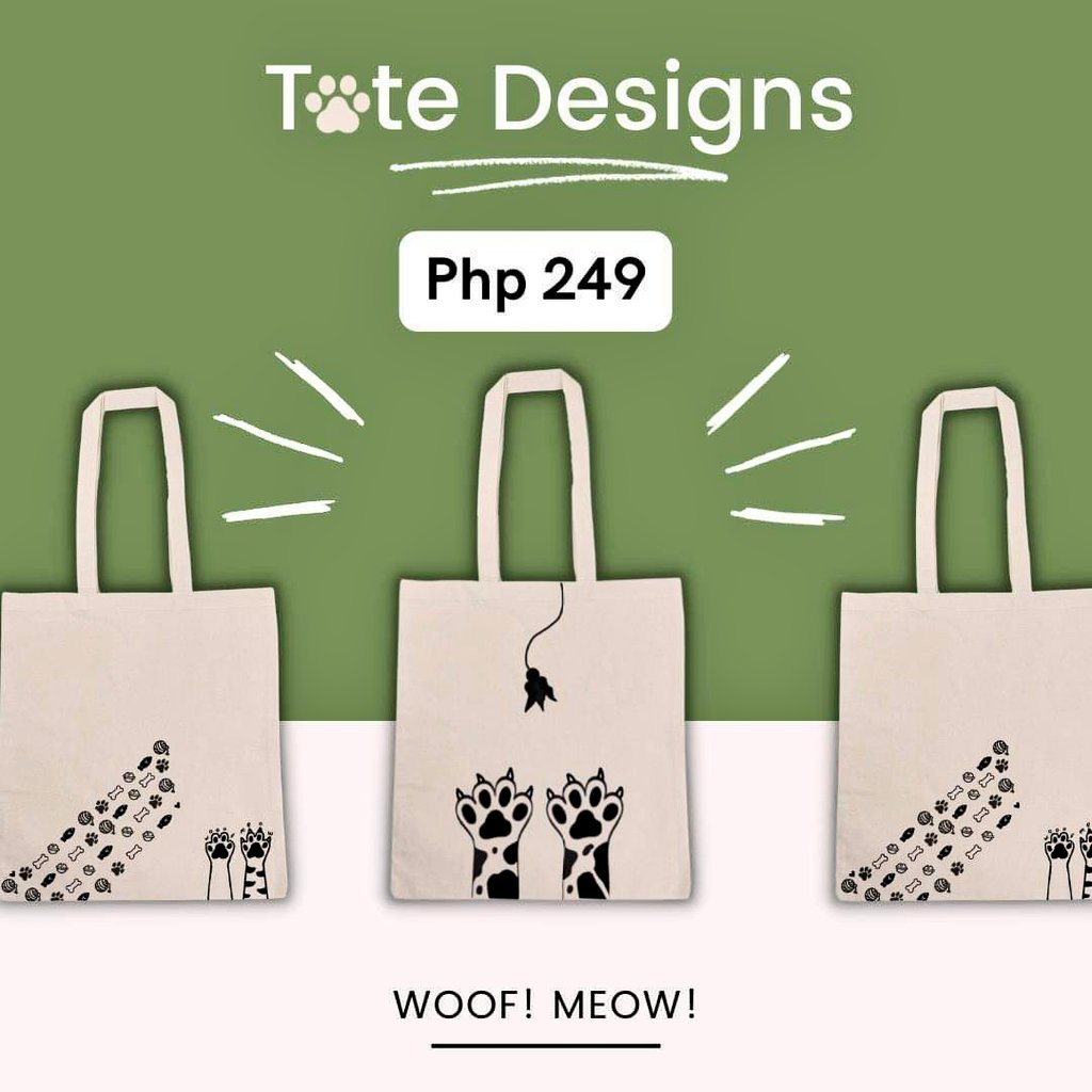 PlushiesForHope's tweet photo. Tote Bags For A Cause ~

All proceeds will be donated to animal shelter. You can choose designs from the photo below. Prizes are 249 and 299 pesos.
They are also accepting in kind and monetary donations.

 For more info please contact @jemimahladezaaa. https://t.co/GLn9FCYZzl