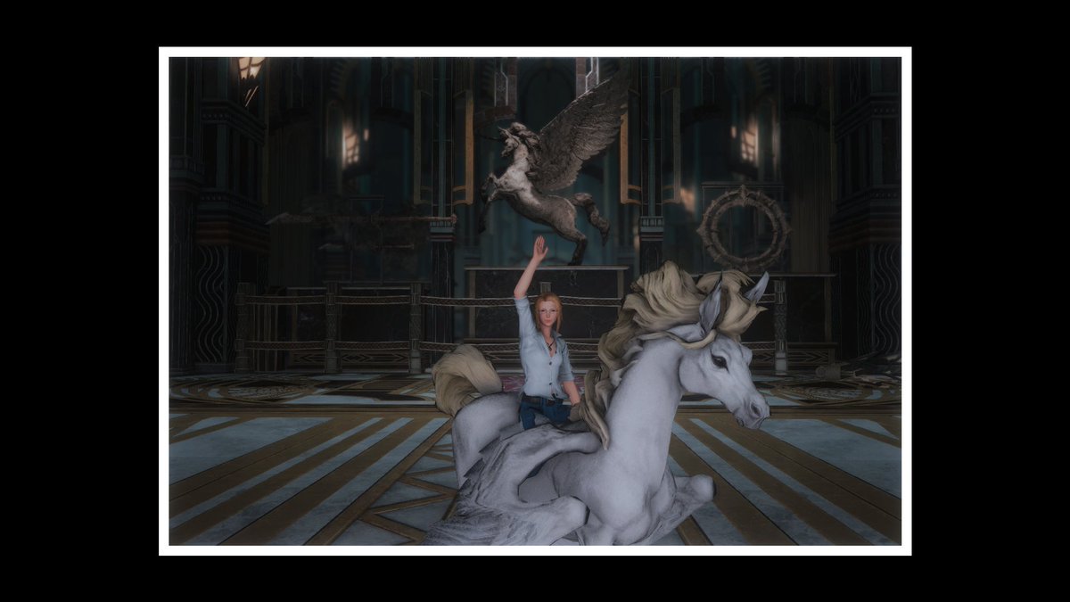 CorditeFFXIV's tweet photo. #FFXIVsnaps #findmysnap Statues are nice, but I have the real deal! https://t.co/UIedKaohEc