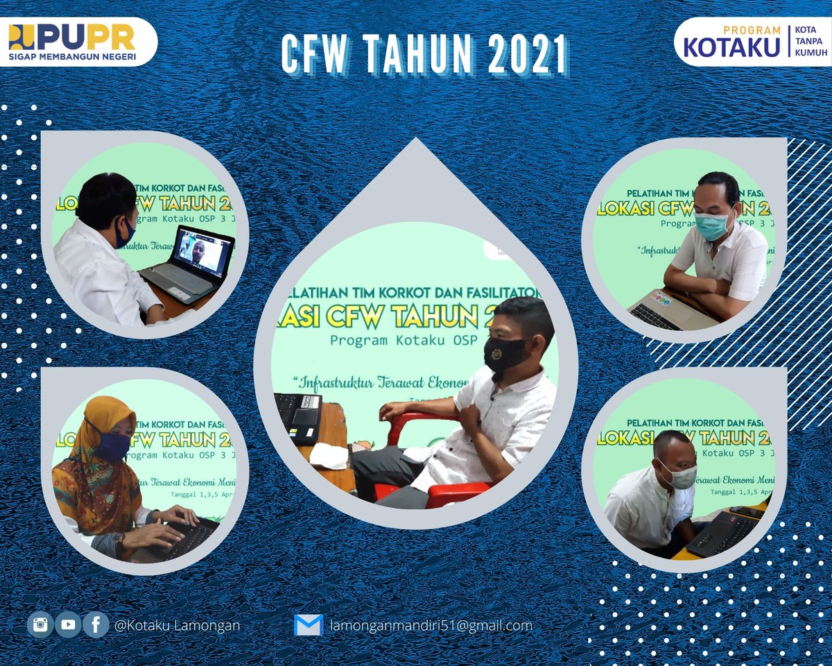osp3jatim's tweet photo. 📆 Lamongan, 01 April 2021

"Hari Peratama"

📌 Pelatihan Tim Korkot dan Fasilitator Lokasi Cash For Work ( CFW ) Program Kota Tanpa Kumuh ( KOTAKU ) OSP 3 Jawa Timur Tahun 2021

💻 Zoom Meeting

Salam Sehat Semua Teman-teman Dari Tim KOTAKU LAMONGAN 🙋‍♂️🙋‍♀️ https://t.co/tysl2SVlMO