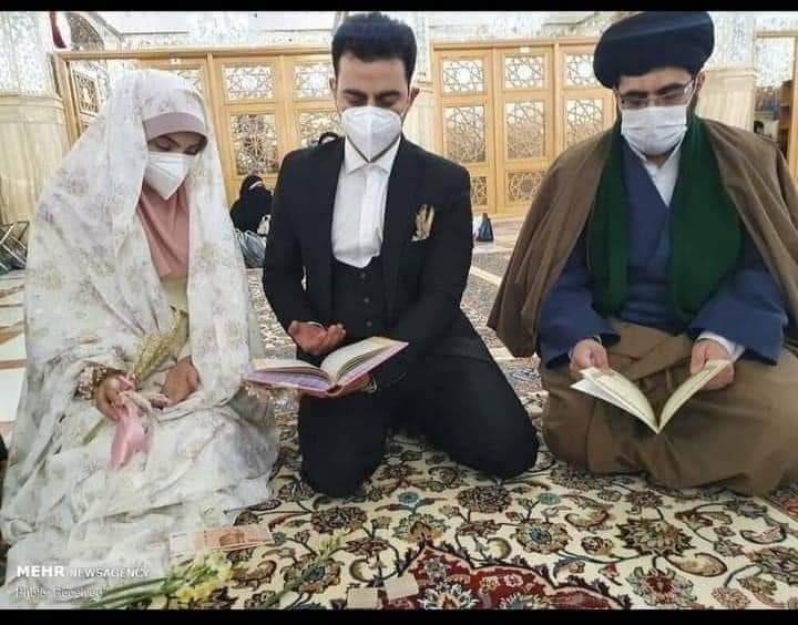 These two doctors decided to do a simple Nikkah at Hazrat Imam Raza’s shrine. Haq meher was decided to be 313 free operations for the poor patients. ♥️