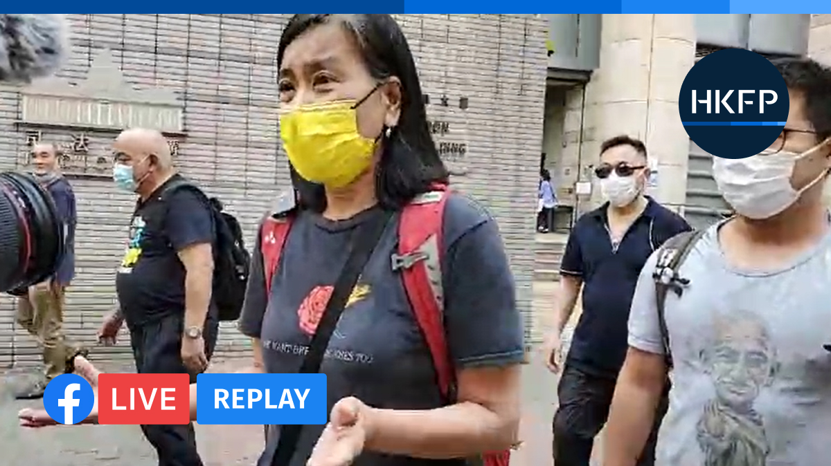 hkfp's tweet photo. HKFP_Live: Seven Hong Kong pro-democracy figures including Jimmy Lai, Martin Lee and Lee Cheuk-yan have been found guilty in an unauthorised assembly case. https://t.co/j2QbzWLH0d https://t.co/6I1WWK1XsQ