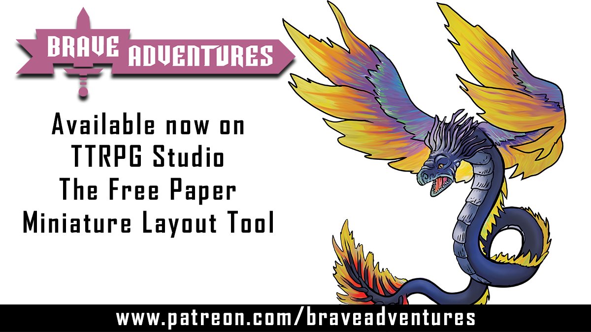 A new #papermini by <a href="/Pontus84484234/">Pontus</a> is available now through <a href="/ttrpgstudio/">TTRPG Studio</a>! 

Patreon Post: patreon.com/posts/news-cou…

TTRPG Studio Beta Link: patreon.com/posts/news-apr…

#braveadventures #ttrpgstudio #paperminis #dnd #dnd5e #TTRPGs #wargames