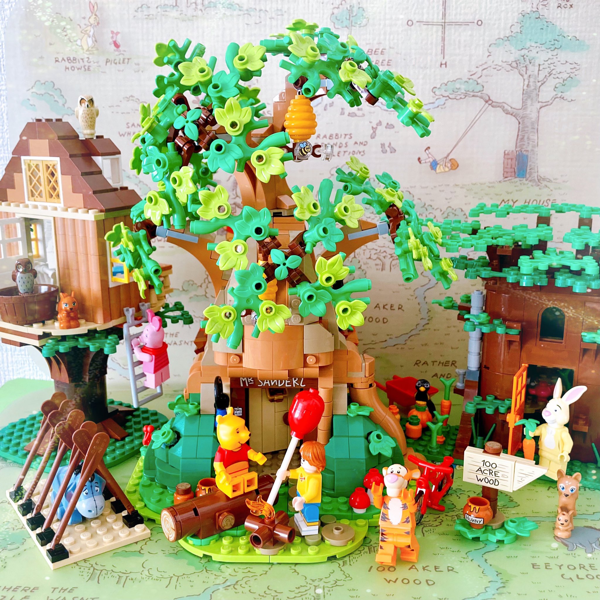 BANDAI - ★プーさんと仲間達100エーカーの森4体セットナノブロック★ TOMY プーさんのおうち 100エーカーの森コレクション - 小さな世界