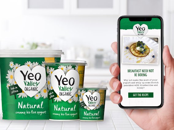 Full agency service offering for <a href="/wearesharpend/">SharpEnd</a> latest launch for <a href="/yeovalley/">Yeo Valley</a> - scannable Moo-R (QR) codes on all 400 of the heard as part of their connected packaging rollout.