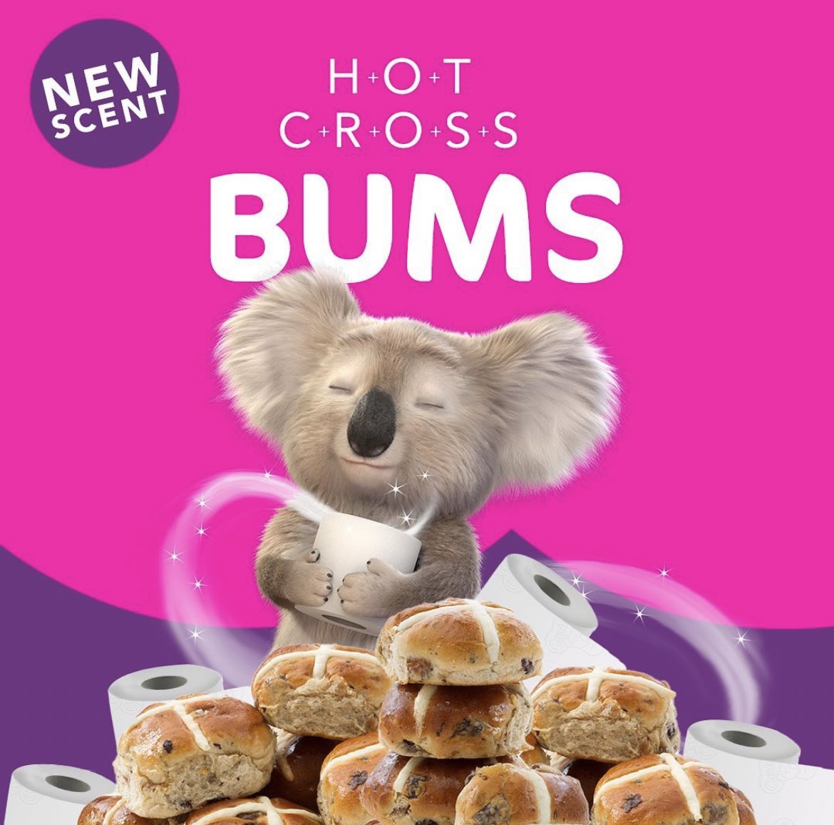 All_Things_New_'s tweet photo. Cushelle Hot Cross Bums! 🧻 #cushelle #hotcrossbums #aprilfools #wellthisisnew https://t.co/FOW3tCyYOL
