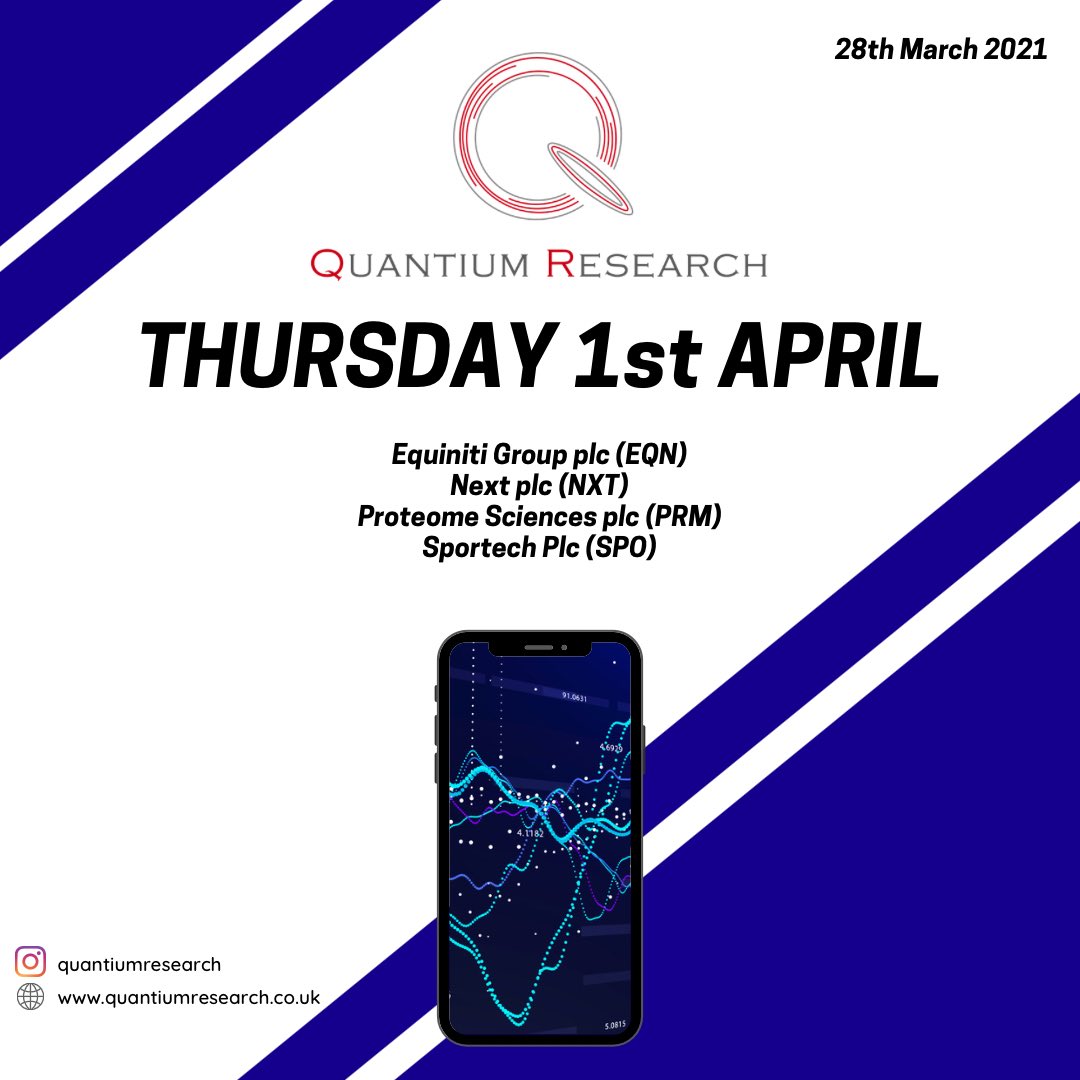 QuantiumCast's tweet photo. Some of the final results announced today to keep an eye out for https://t.co/c1rYf9LlwU
