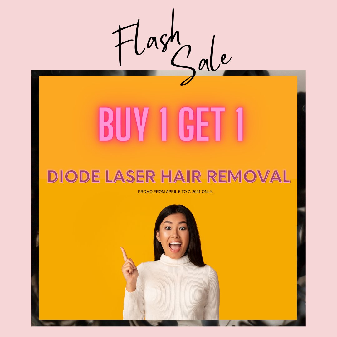 theclinicave's tweet photo. No more shaving, plucking and waxing! Diode Laser Hair Removal buy 1 get 1 promo from April 5 to 7 2021 only. Message us for inquiries!

📍NJT Bldg., Sta.Maria Avenue cor McArthur Hiway, Balibago, Angeles City, Pampanga.

#Skin #Laser #Clinic #Diode https://t.co/tOyffRESX4